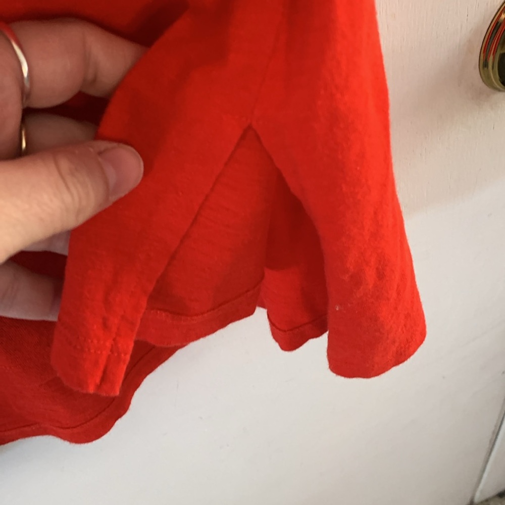 Eileen Fisher orange red 3/4 sleeve knit tunic Size Small - Picture 5 of 8